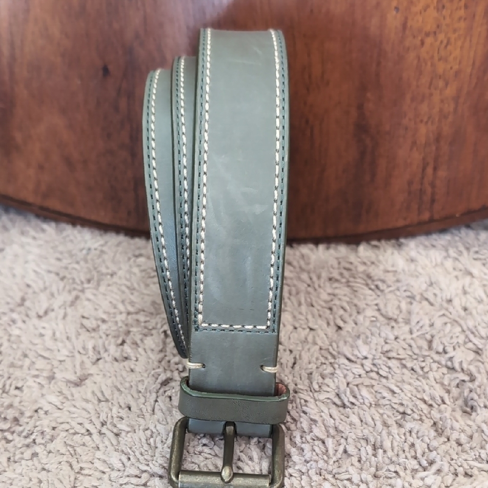 Cole Haan Men's Gray Leather Belt